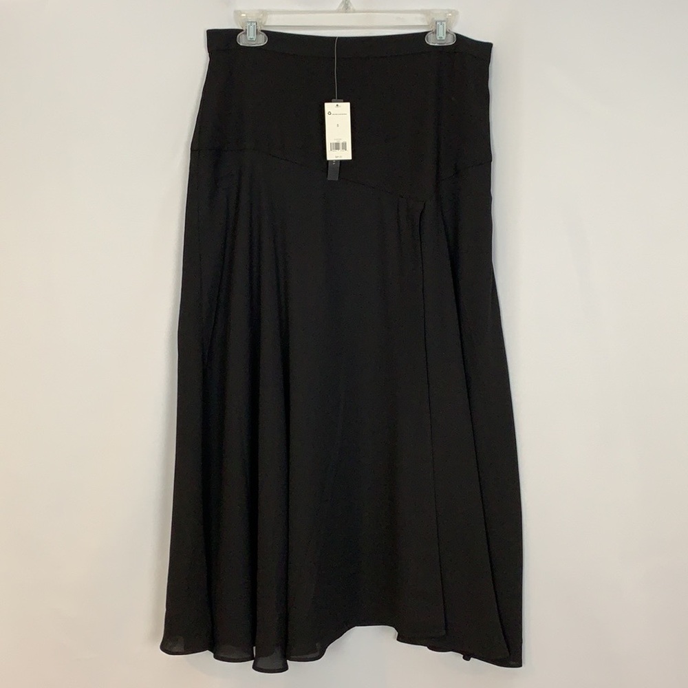 Banana Republic NWT black solid maxi skirt 8